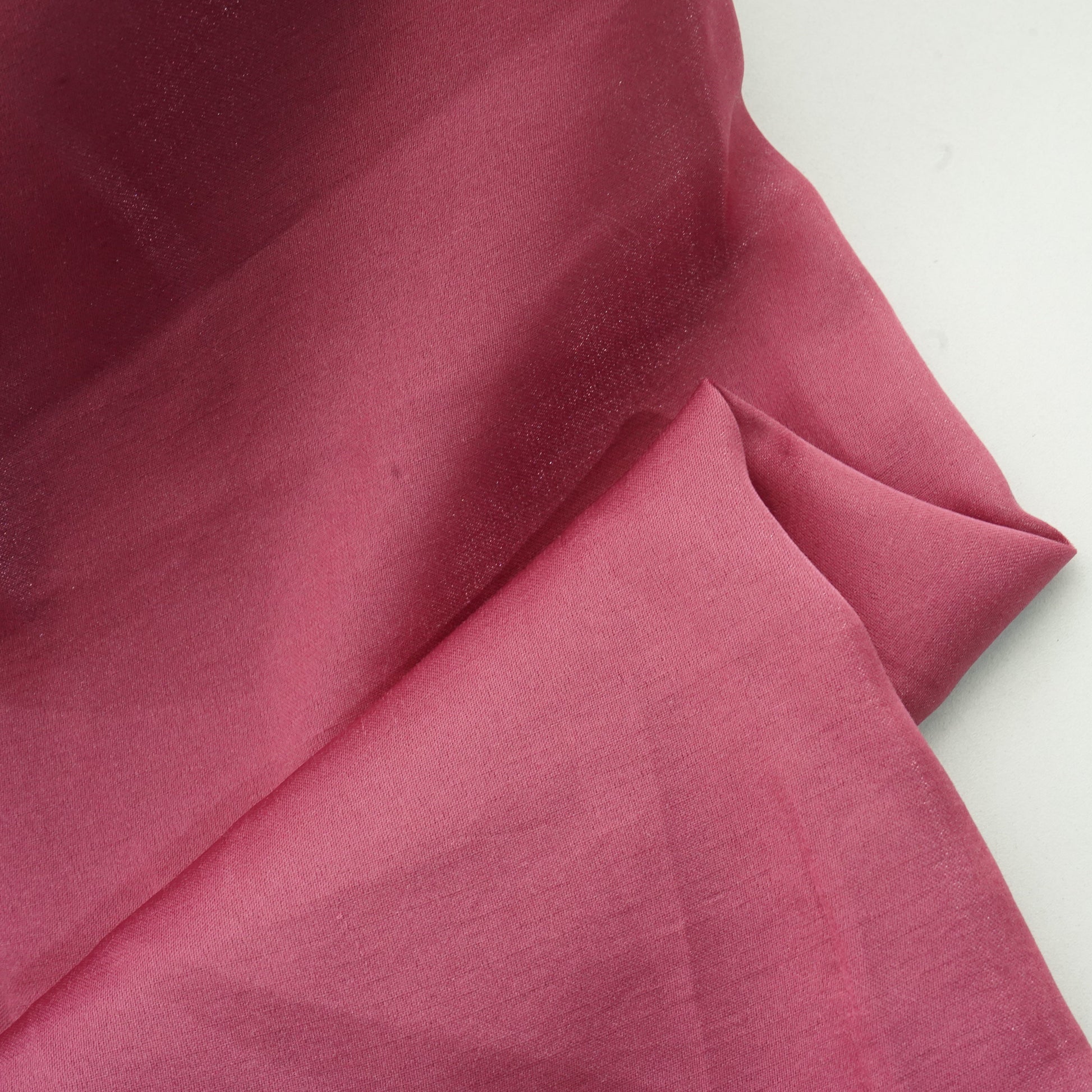 Smoothie Pink Solid Bemberg Silk Fabric 15489