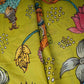 Mehendi Green Kalamkari Print Pure 70gm Chanderi Fabric VF-30896