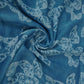 Sky Blue Batik Print Modal Satin Fabric EEG-32479