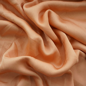 Light Orange Solid Bemberg Silk Fabric 16036