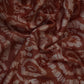 Rust Brown Abstract Batik Print Modal Satin Fabric EEG-32476