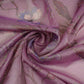 Purple floral with stripes print Organza Fabric VP-32018