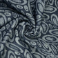 Indigo Circle Batik Print Modal Satin Fabric EEG-32464