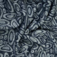 Indigo Circle Batik Print Modal Satin Fabric EEG-32464