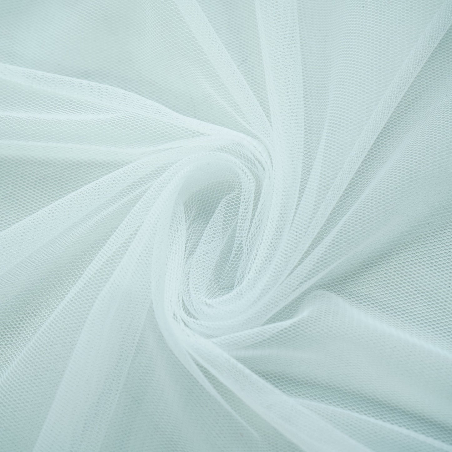 White soilid Dyeable Maharani Net fabric White Dyeable Maharani Net