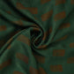 Dark Green Handblock Batik Print Modal Satin Fabric EEG-32465