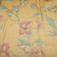 Bright Yellow floral with stripes print Organza Fabric VP-32015