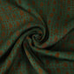 Dark Green Batik Print Modal Satin Fabric EEG-32473