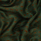 Dark Green Batik Print Modal Satin Fabric EEG-32473