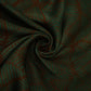 Dark Green Abstract Batik Print Modal Satin Fabric EEG-32486