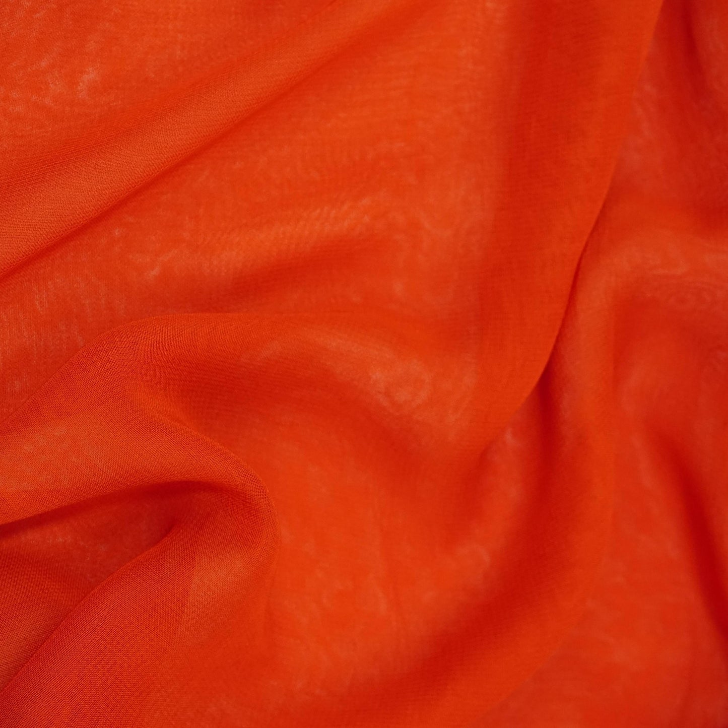Rust Orange Solid Royal Georgette Fabric MKR-14
