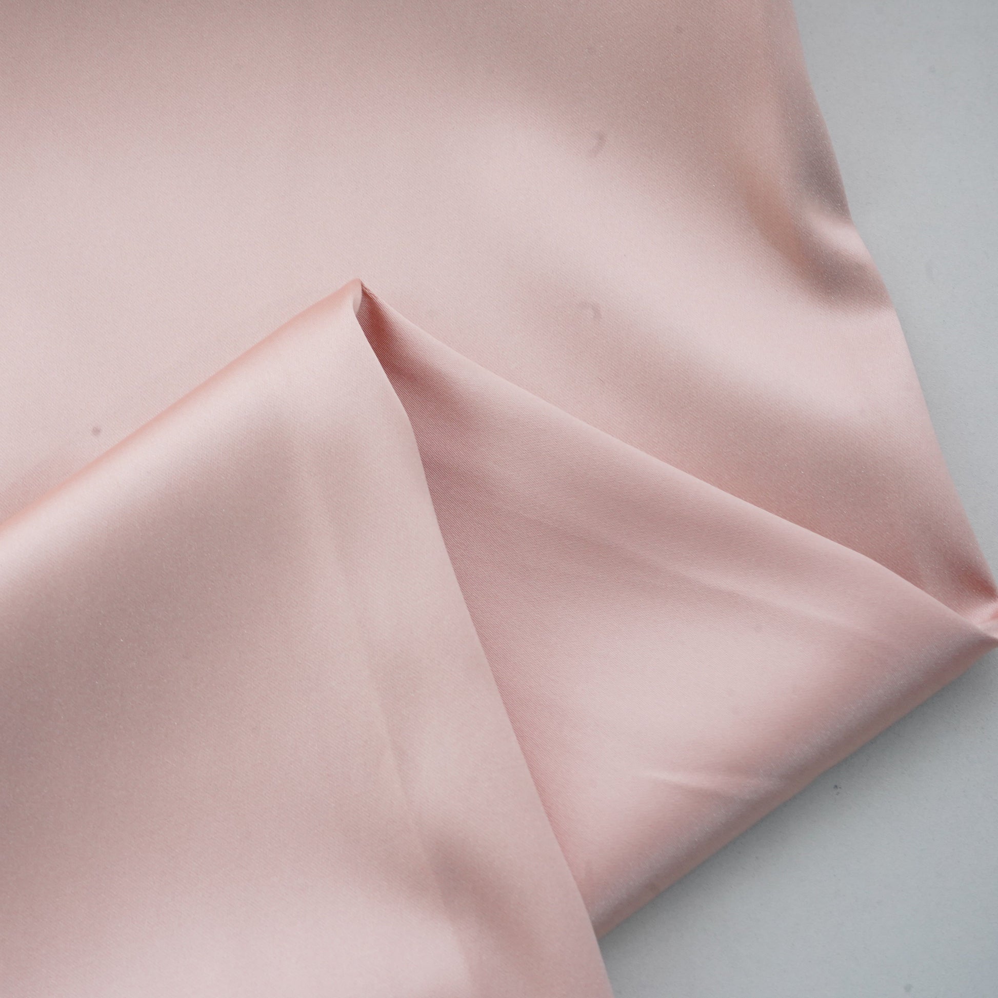 Blush Pink Solid Celina Satin Fabric 18779