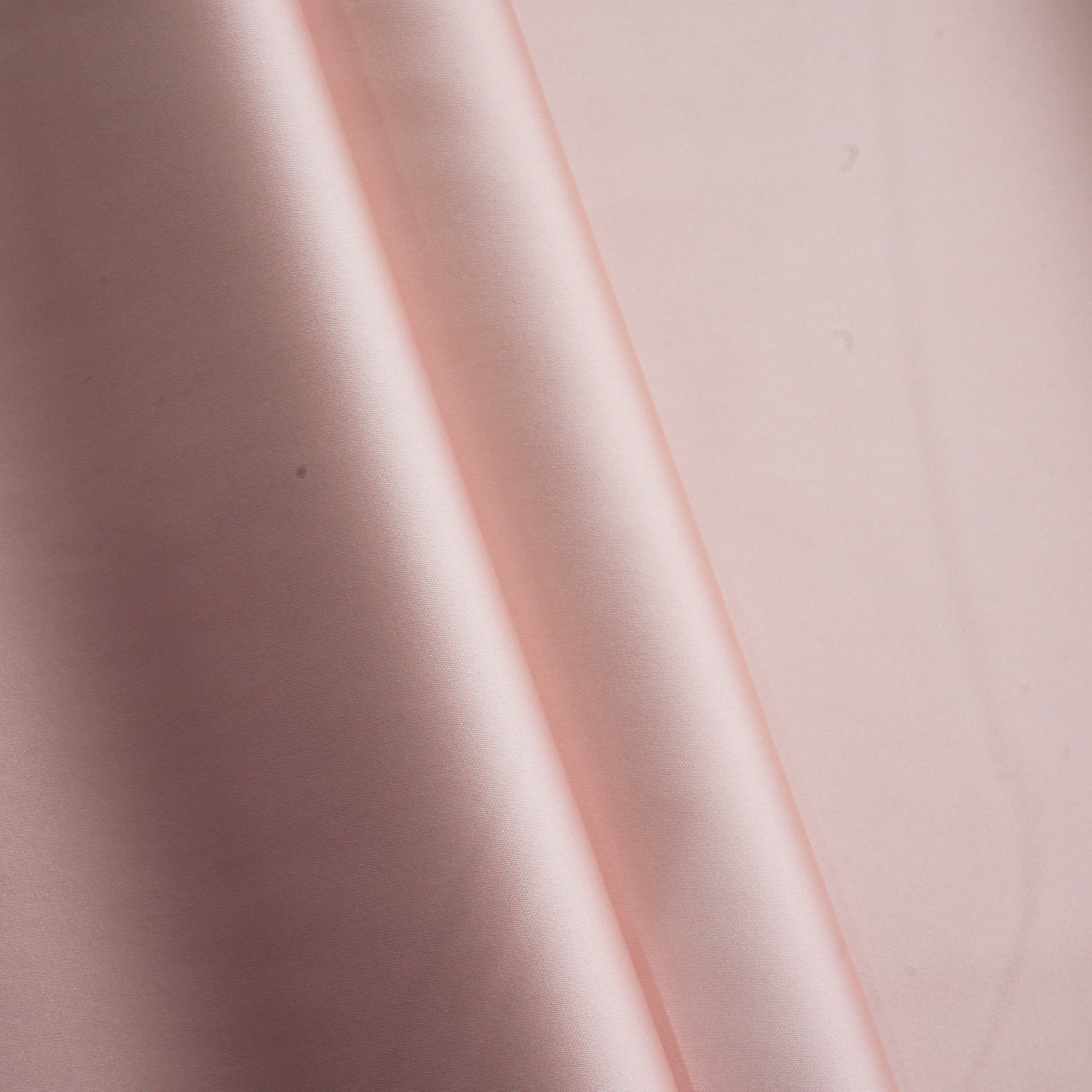 Blush Pink Solid Celina Satin Fabric 18779