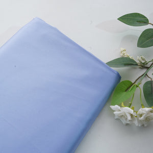 Blue Solid Celina Satin Fabric 14437 