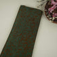 Dark Green Batik Print Modal Satin Fabric EEG-32466