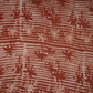 Rust Brown Abstract Batik Print Modal Satin Fabric EEG-32471