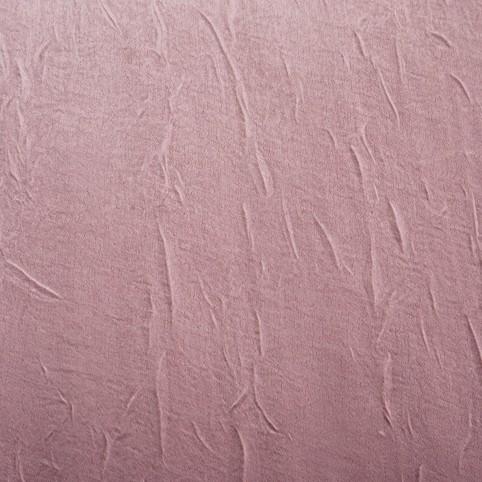 Peach Pink Solid Crushed Chanderi Velvet Fabric 13284