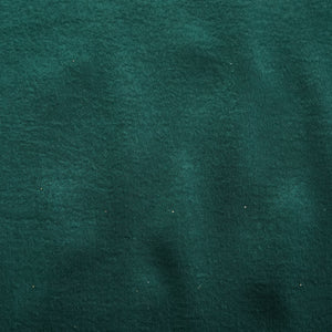 Dark Green Solid Chanderi Velvet Fabric 18416