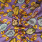 Dusty Lavender Kalamkari Print Pure 70gm Chanderi Fabric VF-30891