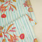 Mint Green Stripes Floral Print Kantha Cotton Fabric MT-29380