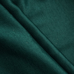 Dark Green Solid Chanderi Velvet Fabric 18416