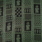Black Mughal Print Pure 70gm Chanderi Fabric SN-30521
