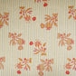 Beige Stripes Floral Print Kantha Cotton Fabric MT-29382