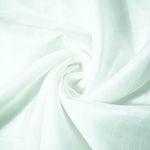 White Solid Dyeable Raw Silk Fabric