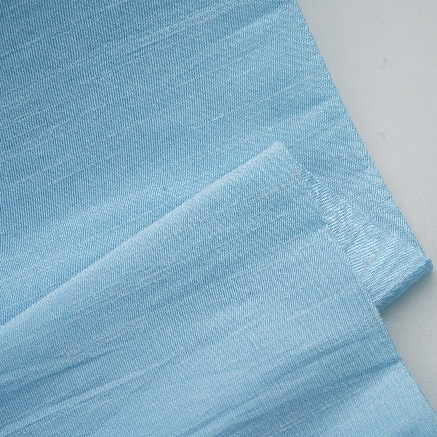 Sky Blue Dupian Silk Fabric 15598