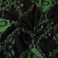 Black Shibori Print Pure 70gm Chanderi Fabric SN-30538