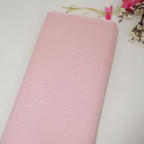 Blush Pink Solid Royal Georgette Fabric MKR-19