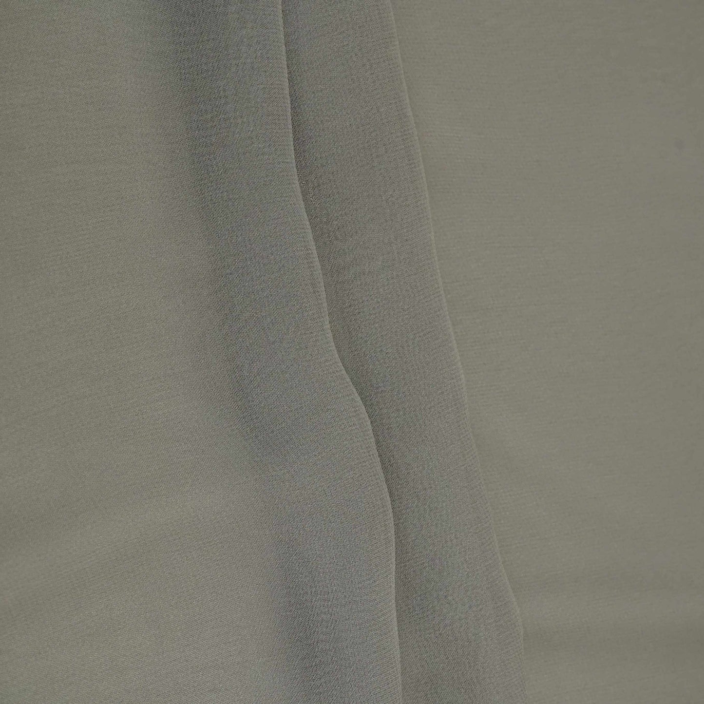 Dark Grey Solid Royal Georgette Fabric MKR-09