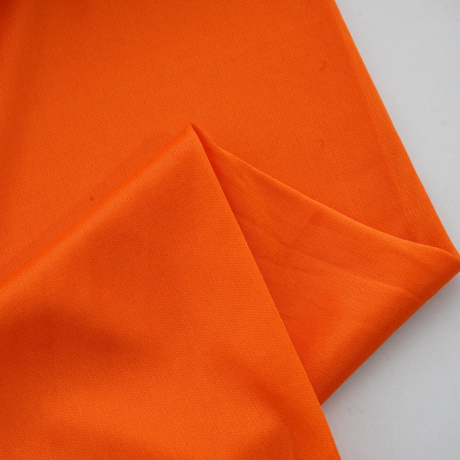 Orange Solid Lycra Dyed Fabric 12996