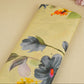 Rust Yellow Floral Print Cotton Fabric MT-29384