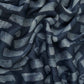 Indigo Blue Block Batik Print Modal Satin Fabric EEG-32490