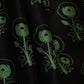 Black Floral Print Pure 70gm Chanderi Fabric SN-30539