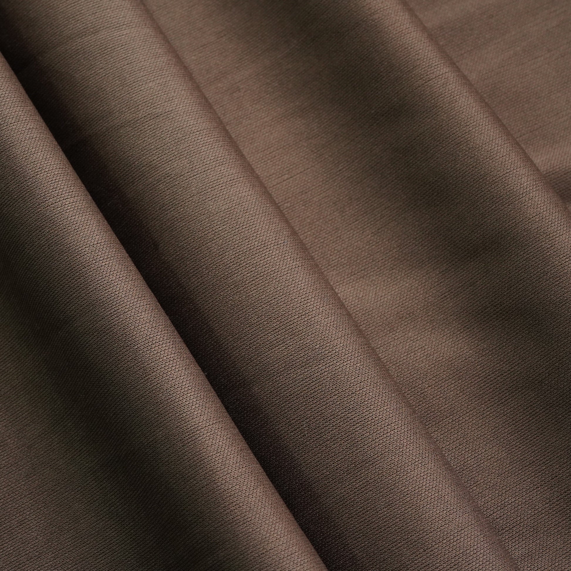 Chocolate Brown Solid Lycra Dyed Fabric 12984