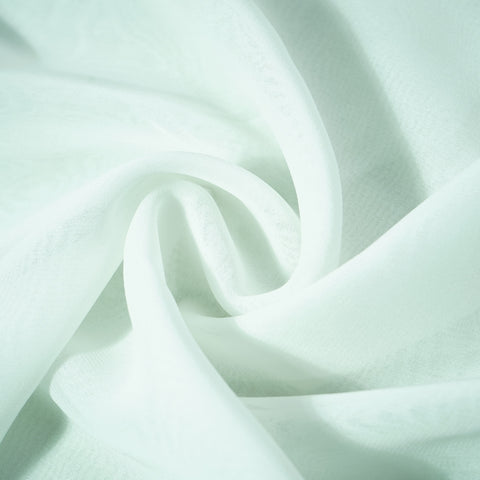 Premium White Solid Georgette Fabric