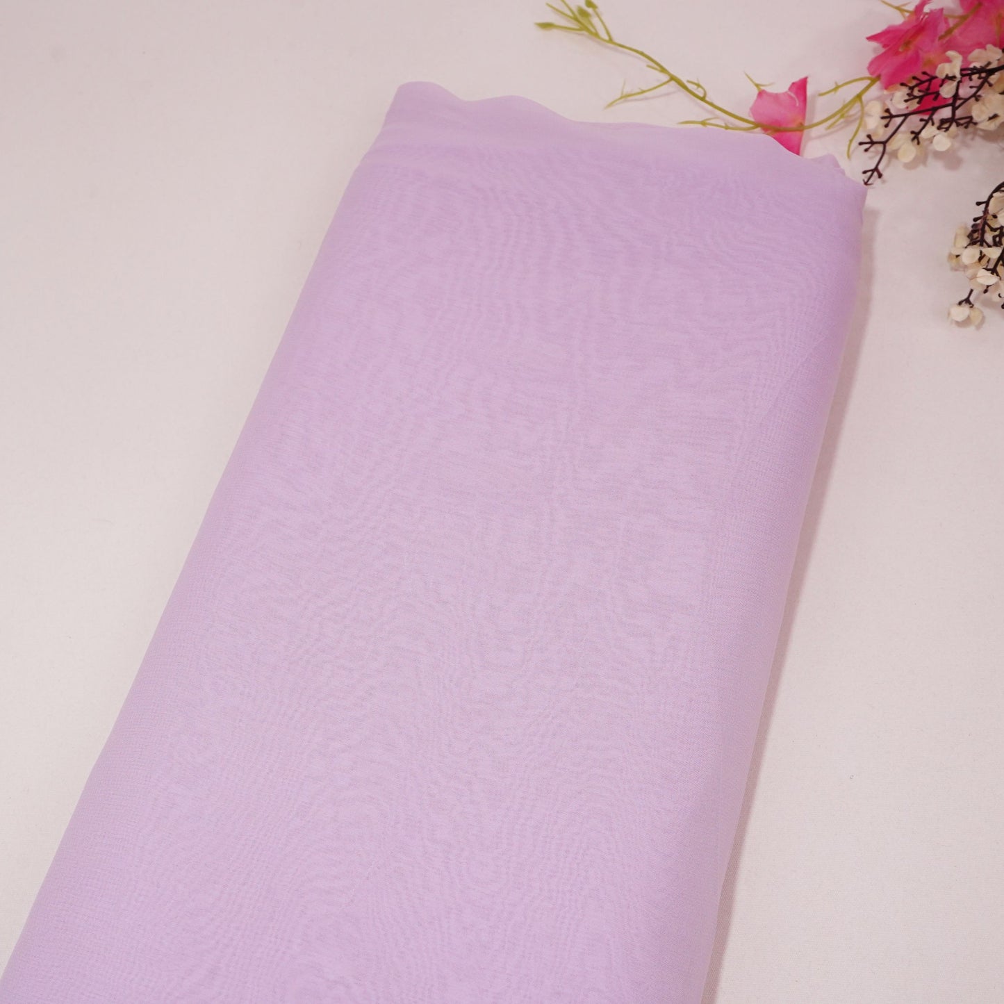 Lavender Solid Royal Georgette Fabric MKR-01