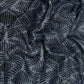 Indigo Blue Abstract Batik Print Modal Satin Fabric EEG-32484