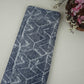 Indigo Blue Abstract Batik Print Modal Satin Fabric EEG-32484