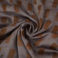 Grey Block Batik Print Modal Satin Fabric EEG-32478