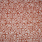 Rust Brown Circle Batik Print Modal Satin Fabric EEG-32475