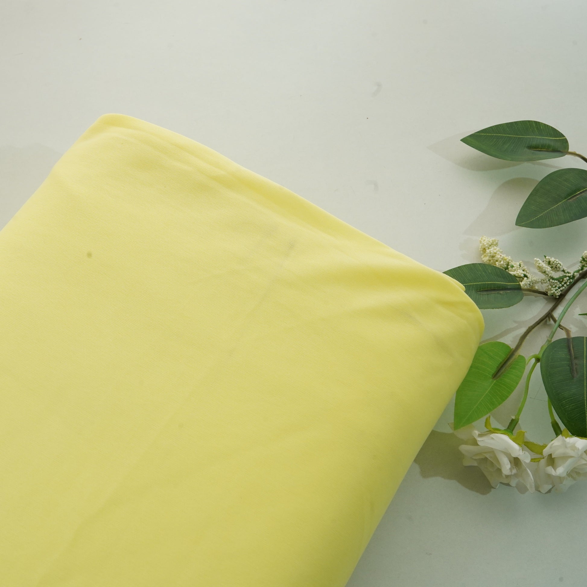 Light Yellow Lycra Dyed Fabric 7481