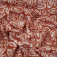 Rust Brown Circle Batik Print Modal Satin Fabric EEG-32475