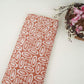 Rust Brown Circle Batik Print Modal Satin Fabric EEG-32475
