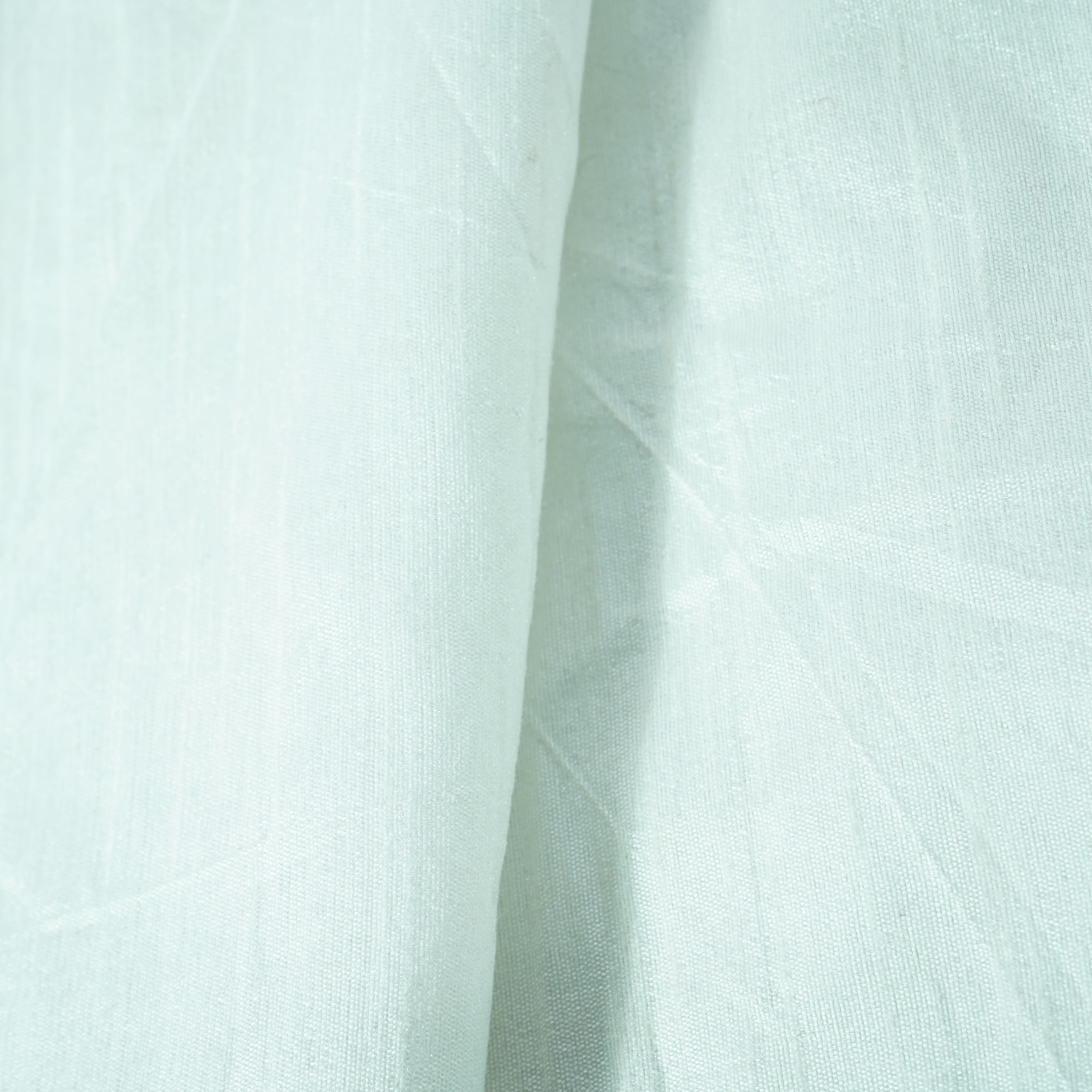 White Solid Dupian Silk Dyeable Fabric 19995