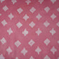 Pink Block Batik Print Modal Satin Fabric EEG-32481