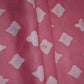 Pink Block Batik Print Modal Satin Fabric EEG-32481
