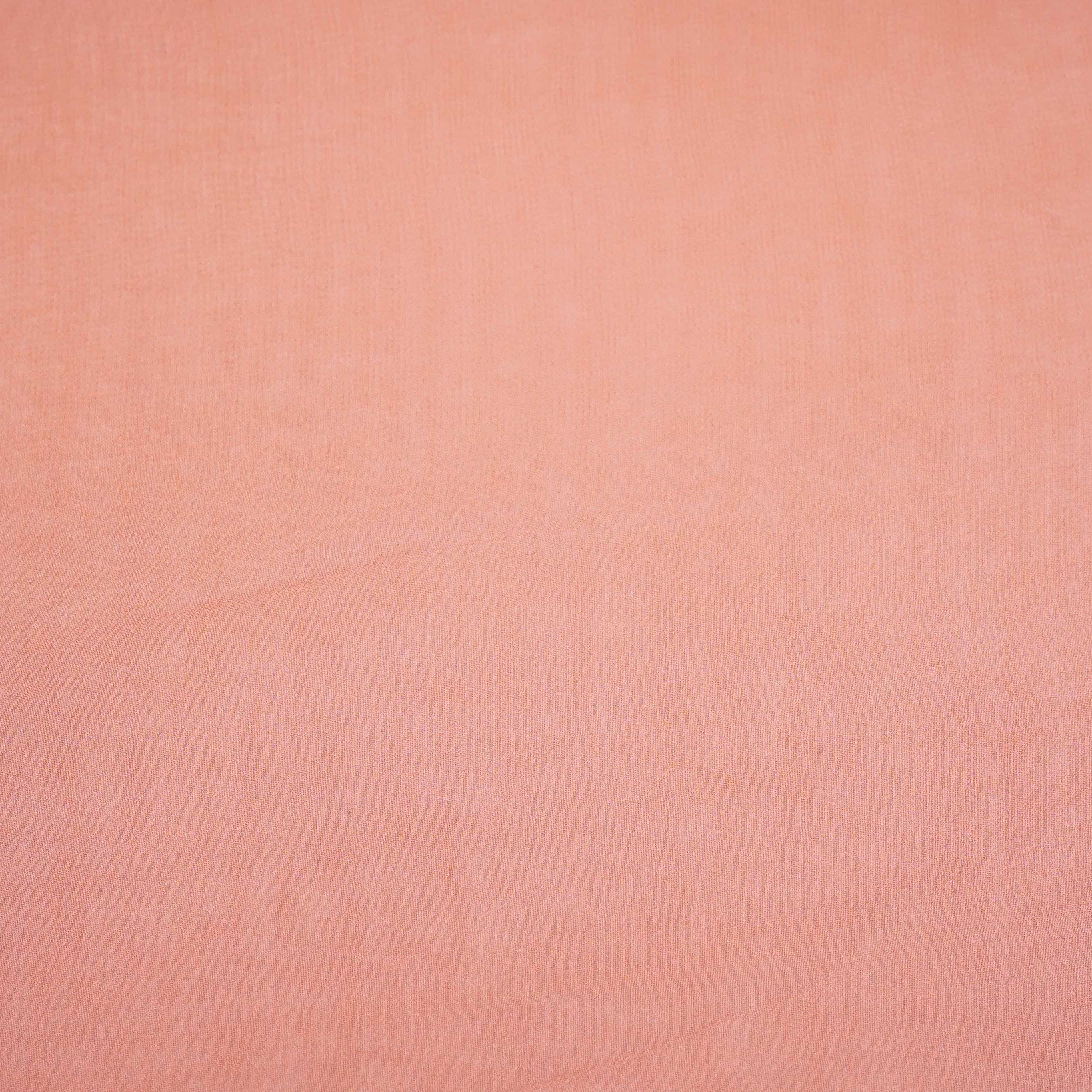 Coral Pink Solid Royal Georgette Fabric MKR-07